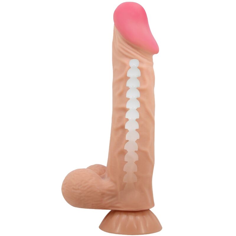PRETTY LOVE - SLIDING SKIN SERIES DILDO REALÍSTICO CON VENTOSA PIEL DESLIZANTE 24 CM - Imagen 3