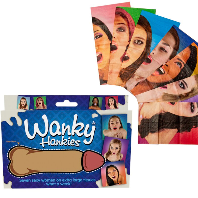 SPENCER & FLEETWOOD – WANKY HANKIES 7 PAÑUELOS EXTRA GRANDES MUJERES