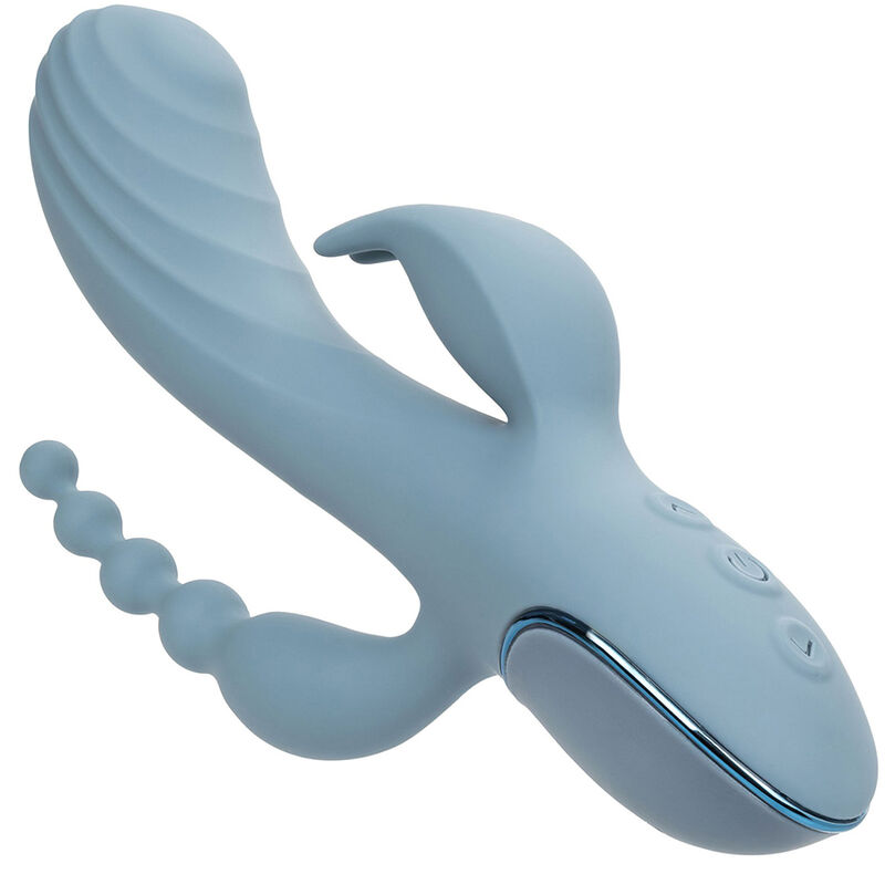CALEXOTICS - VIBRADOR TRIPLE ÉXTASIS GRIS - Imagen 6