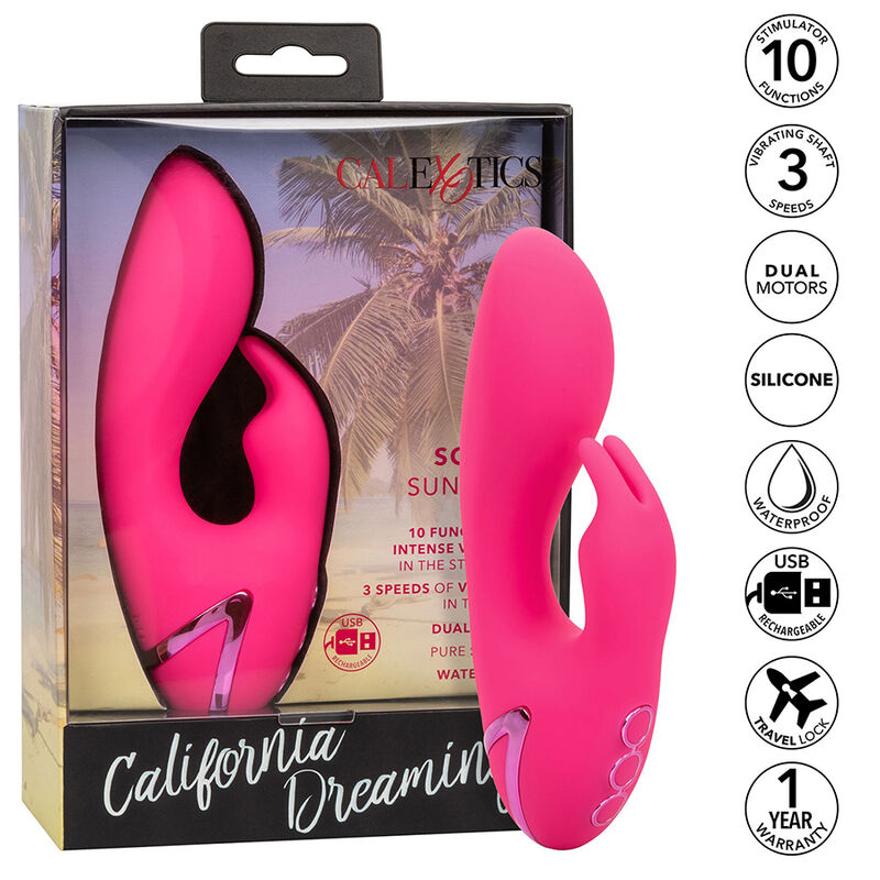 CALEXOTICS - SO. CAL SUSHINE VIBRATOR RABBIT FUCSIA BY CALIFORNIA DREAMING - Imagen 13