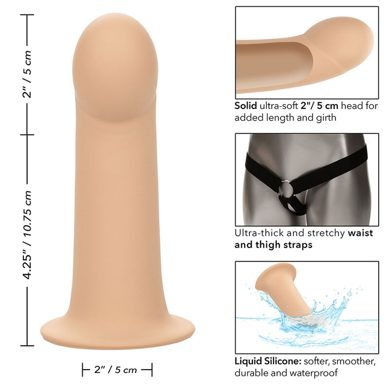 CALEXOTICS - PERFORMANCE MAXX EXTENSIÓN CON ARNÉS PIEL CLARO - Imagen 9