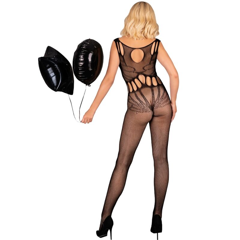 LIVCO CORSETTI FASHION - AMAHIL BODYSTOCKING CROTCHLESS NEGRO TALLA ÚNICA - Imagen 8