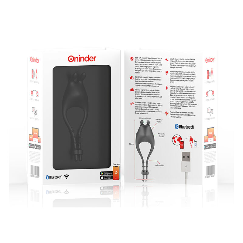 ONINDER - PAMPA ANILLO VIBRADOR AJUSTABLE Y MULTIPOSICION - APP GRATUITA - Imagen 2