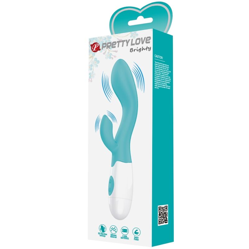 PRETTY LOVE - BRIGHTY VIBRADOR PUNTO G VERDE AGUA - Imagen 4