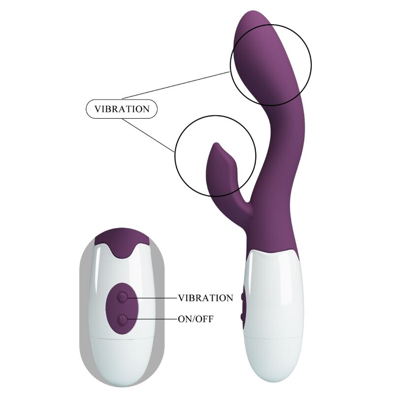 PRETTY LOVE - BRIGHTY VIBRADOR PUNTO G MORADO - Imagen 3