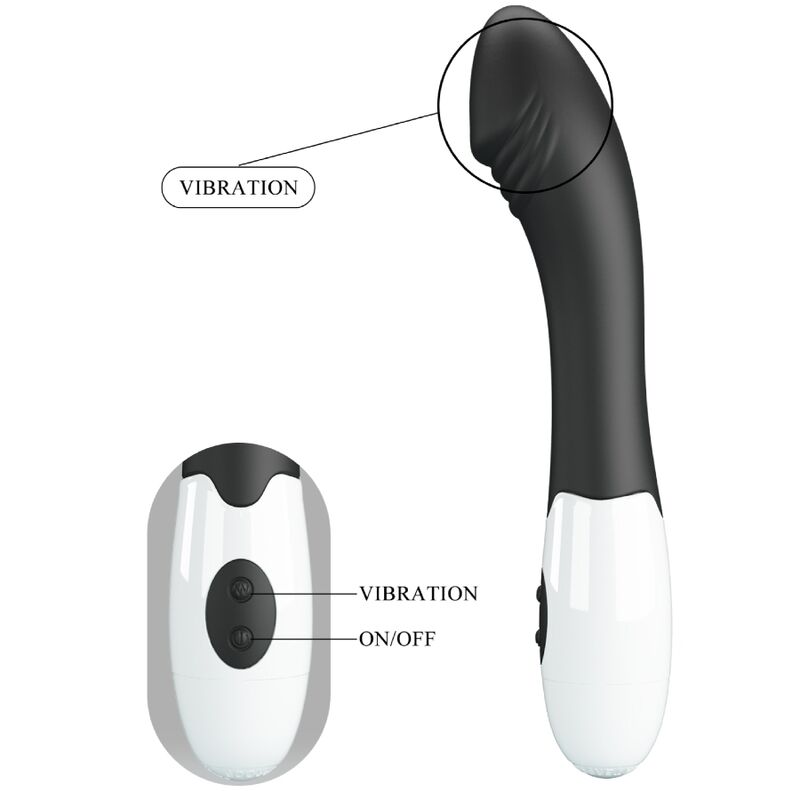 PRETTY LOVE - ELEMENTAL VIBRADOR PUNTO G 30 MODOS NEGRO - Imagen 9