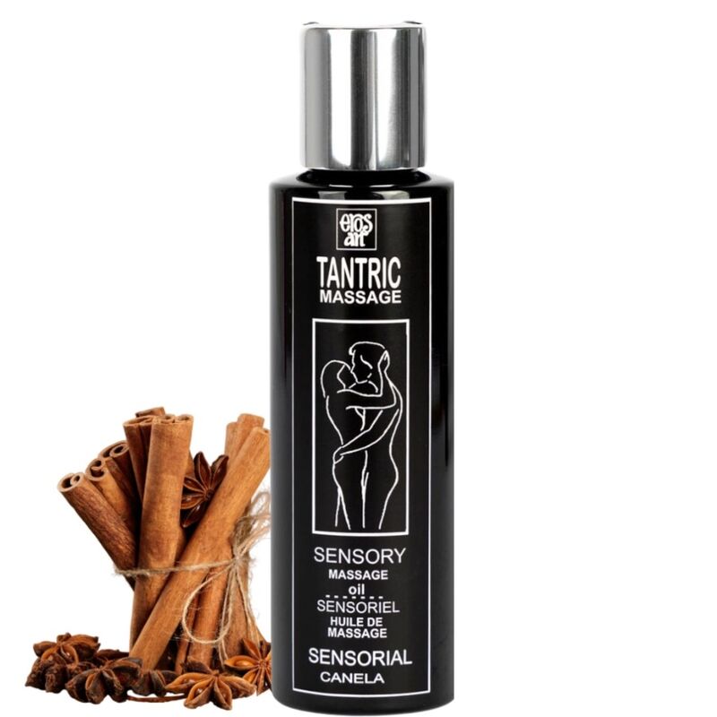 EROS-ART – ACEITE MASAJE TANTRICO NATURAL Y AFRODISÍACO CANELA 100 ML