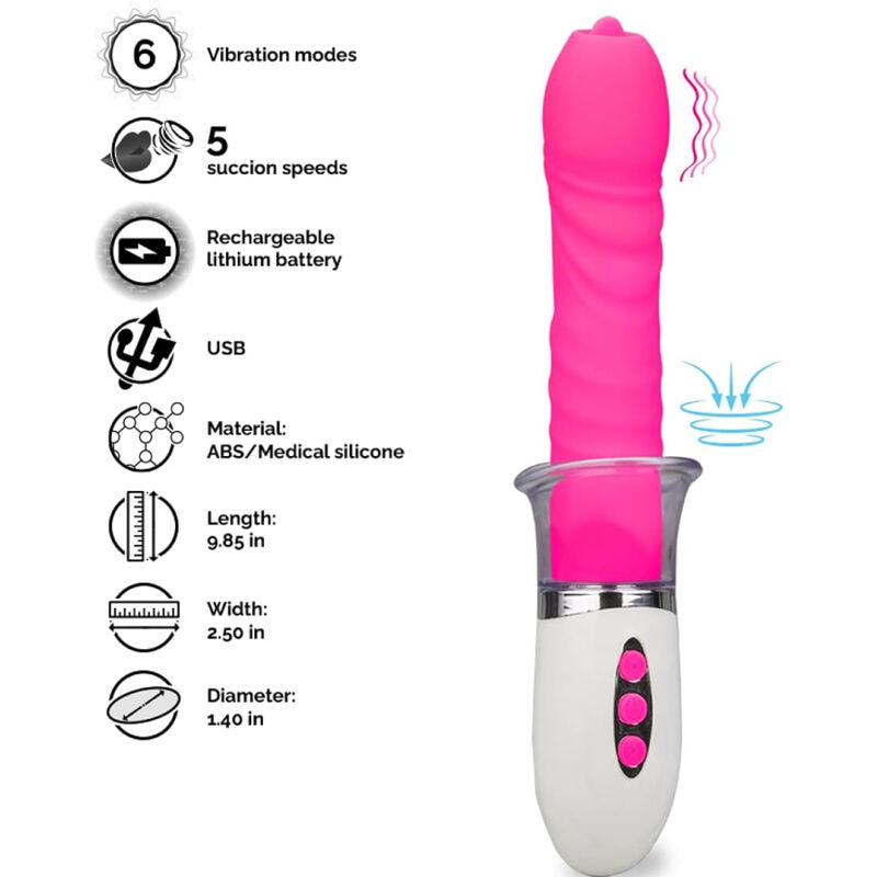 ARMONY – LIBERTY VIBRADOR & THRUSTING CON LENGUA