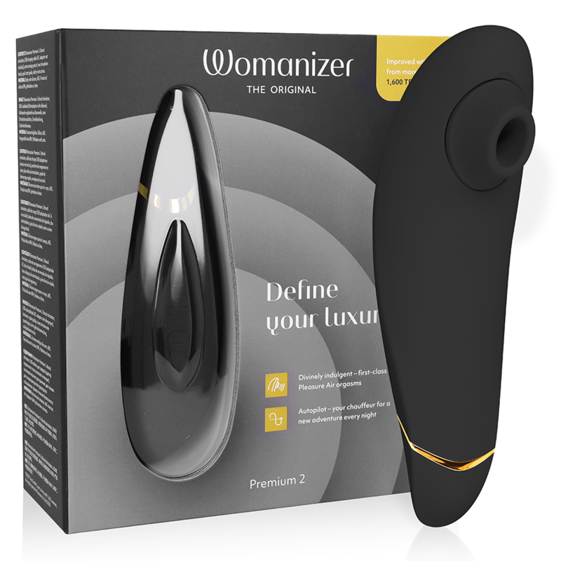 WOMANIZER – PREMIUM 2 ESTIMULADOR DE CLÍTORIS NEGRO