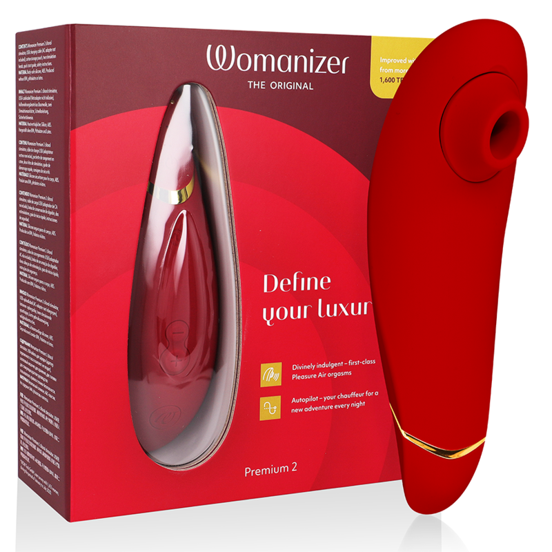 WOMANIZER – PREMIUM 2 ESTIMULADOR DE CLÍTORIS BURDEOS