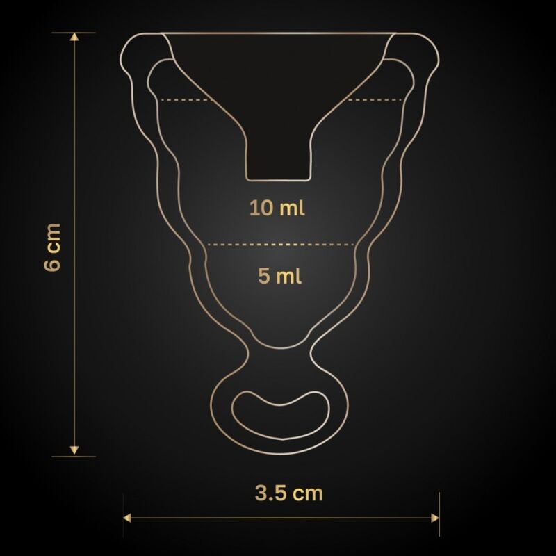 G-VIBE - GCUP COPA MENSTRUAL NEGRA - Imagen 2