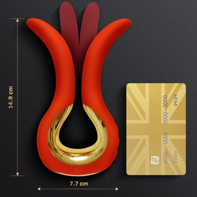 G-VIBE - GVIBE MAXI VIBRADOR CON DOS PUNTAS FLEXIBLES CORAL - Imagen 4