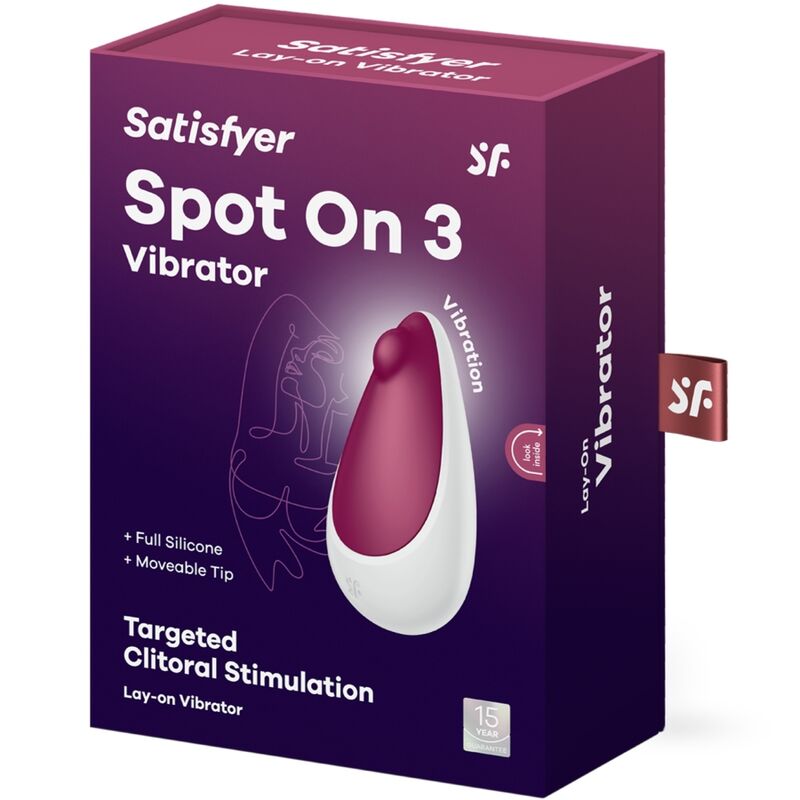 SATISFYER - SPOT ON 3 ESTIMULADOR DE CLÍTORIS ROJO - Imagen 2