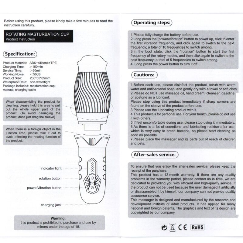 ARMONY - BELUCCI ORAL MASTURBADOR VIBRADOR BLANCO - Imagen 4