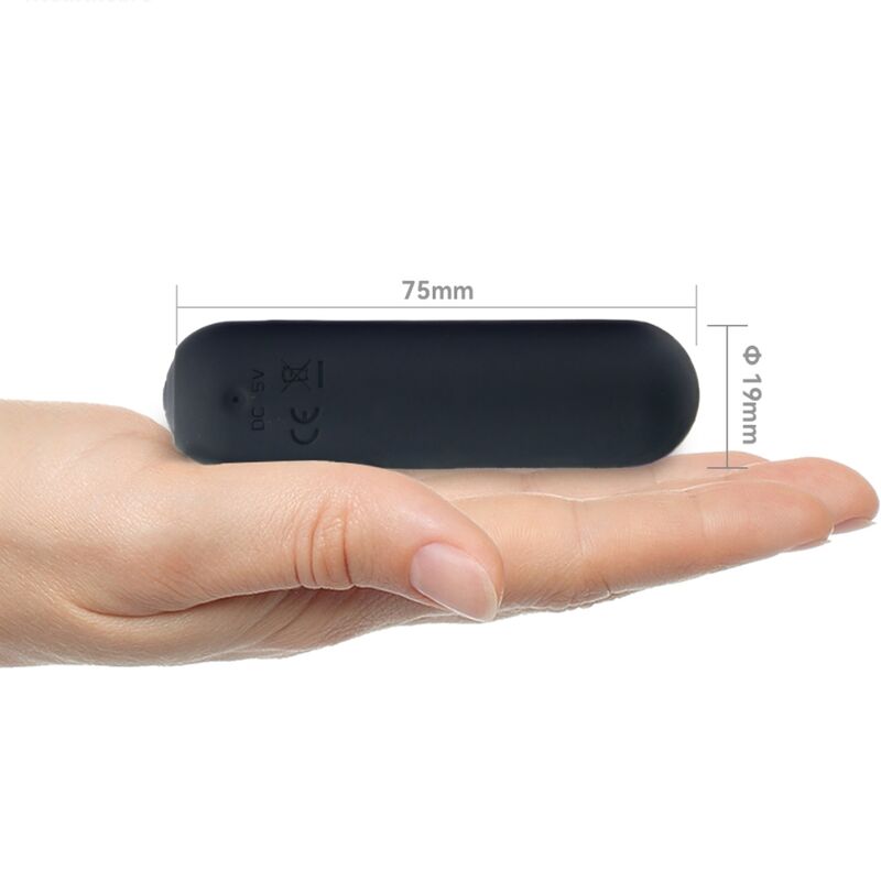 ARMONY - SPLASH JOIE BALA VIBRADORA SILICONA CONTROL REMOTO 10 VIBRACIONES 75 X 19 CM NEGRO - Imagen 6