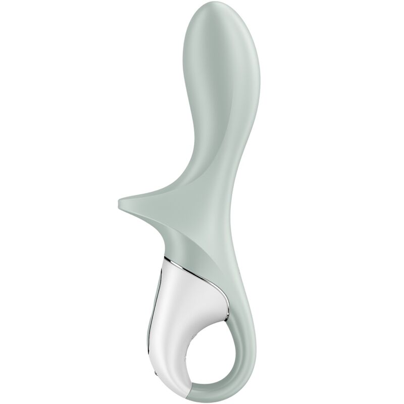 SATISFYER - AIR PUMP BOOTY 3 VIBRADOR ANAL INFLABLE VERDE GRIS - Imagen 6