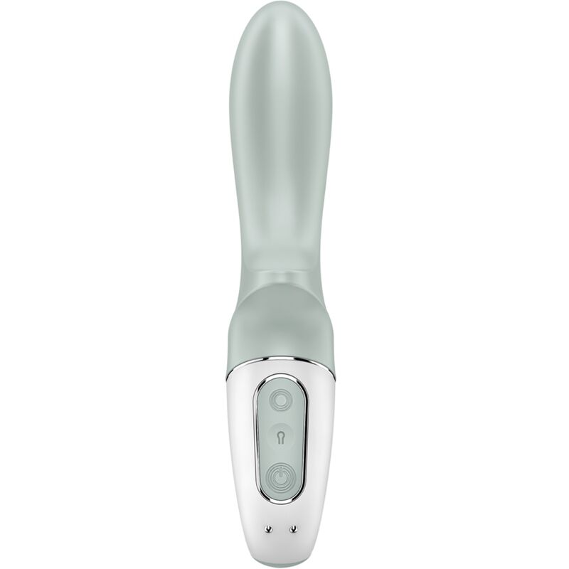 SATISFYER - AIR PUMP BOOTY 3 VIBRADOR ANAL INFLABLE VERDE GRIS - Imagen 4