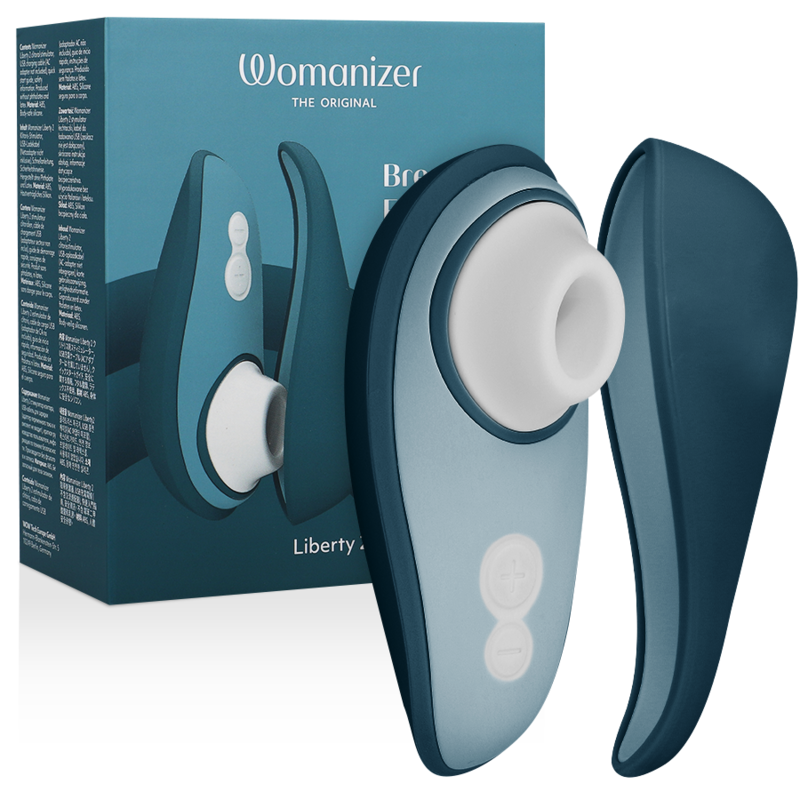 WOMANIZER – LIBERTY 2 ESTIMULADOR & SUCCIONADOR CLITORIS VERDE CLARO