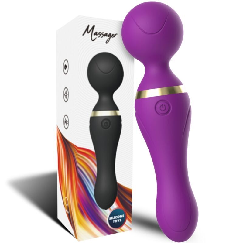 ARMONY – FREEZA MASAJEADOR & VIBRADOR CABEZA FLEXIBLE VIOLETA