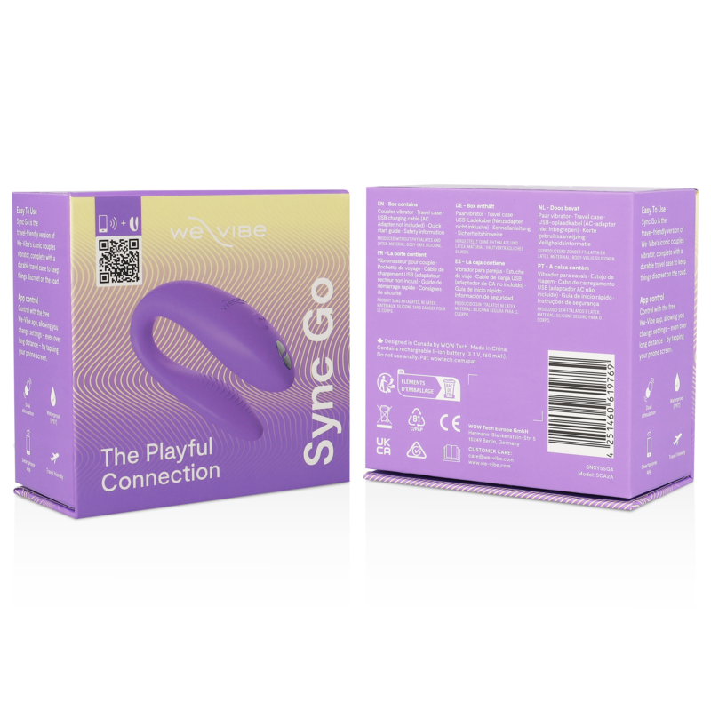 WE-VIBE - SYNC GO ESTIMULADOR DUAL VIOLETA - Imagen 7
