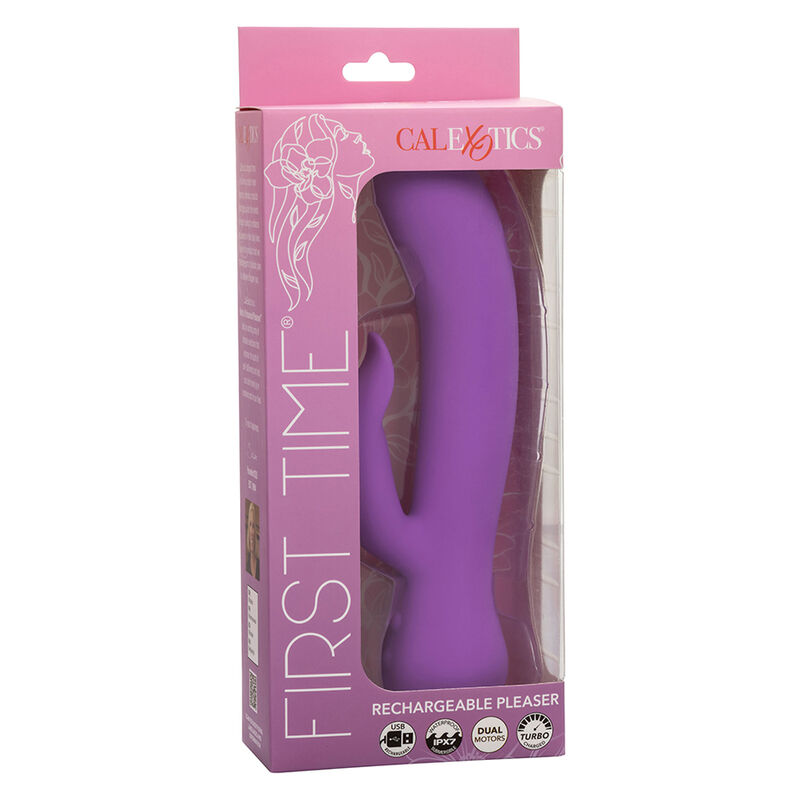 CALEXOTICS - FIRST TIME VIBRADOR COMPLACIENTE RECARGABLE MORADO - Imagen 4