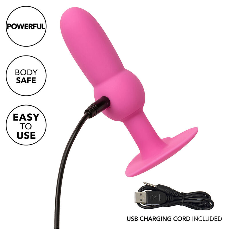 CALEXOTICS - FIRST TIME PLUG ANAL CON CUENCAS 10 VIBRACIONES ROSA - Imagen 3