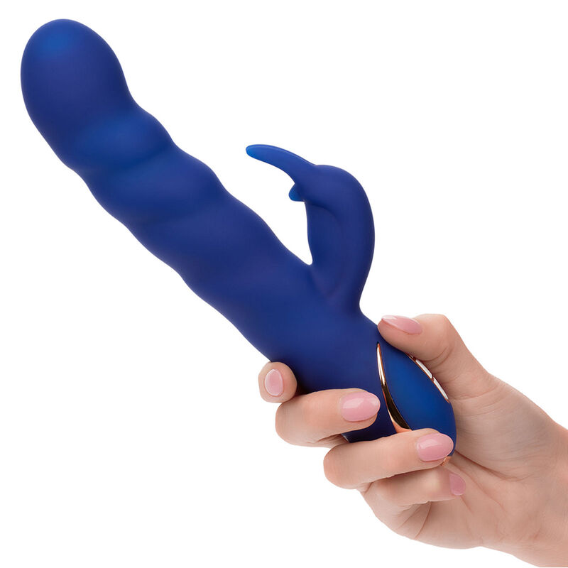 CALEXOTICS - JACK VIBRADOR RABBIT MOVIMIENTO DE ONDAS AZUL - Imagen 9