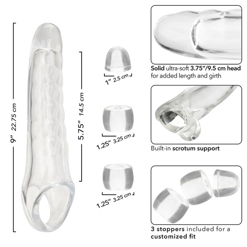 CALEXOTICS - MAXX EXTENSOR DE PENE AJUSTABLE TRANSPARENTE - Imagen 3