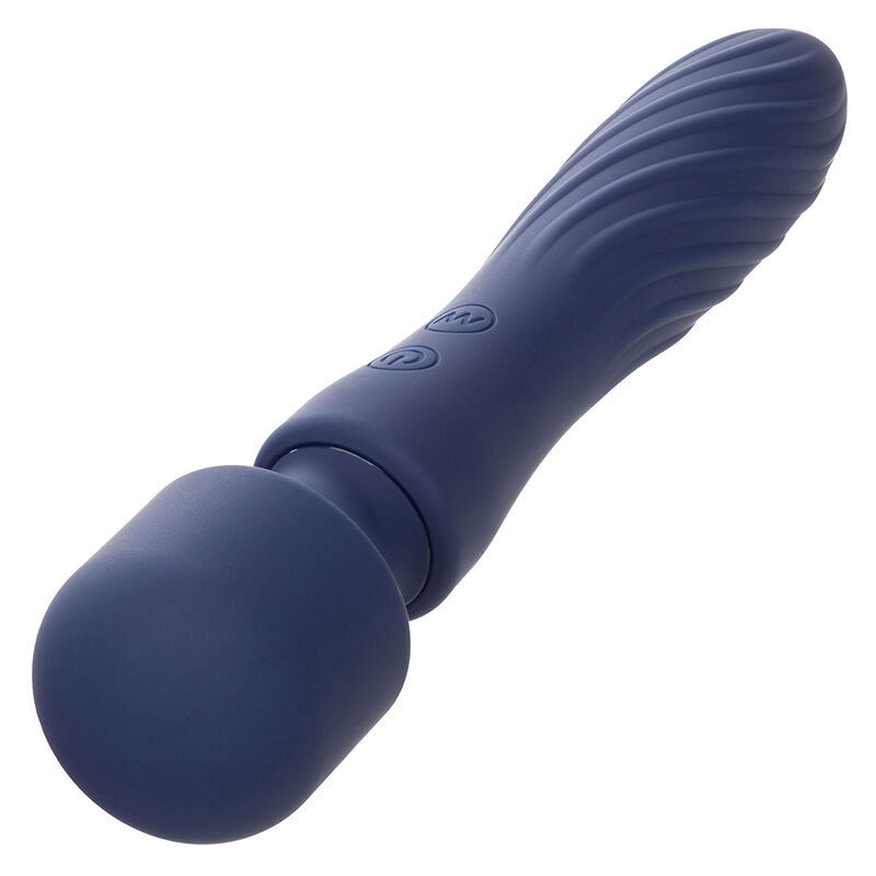 CALEXOTICS – CHARISMA MYSTIQUE MASAJEADOR DOBLE MOTOR 12 FUNCIONES 21,5 CM X 4,5 CM MORADO