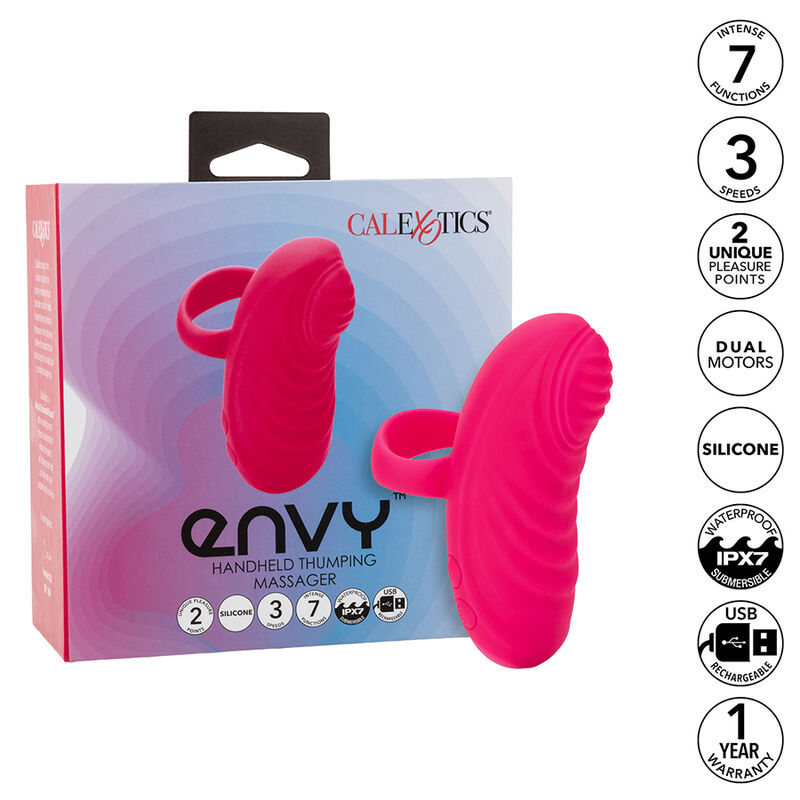 CALEXOTICS - ENVY MASAJEADOR DE BOLA RODANTE 7 VIBRACIONES ROSA - Imagen 6