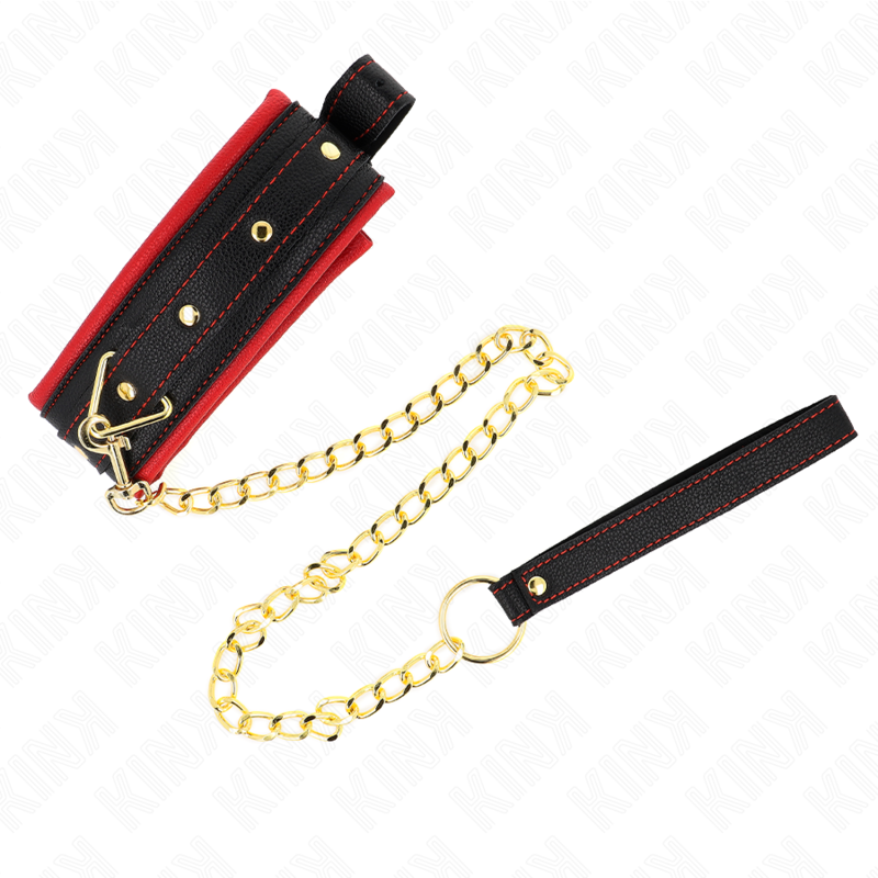 KINK – COLLAR CON CORREA DE TEJIDO LISO AJUSTABLE 33-48 CM X 5.7 CM