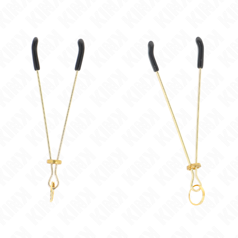 KINK - PINZAS PARA PEZONES FINA DORADO 7 CM - Imagen 2