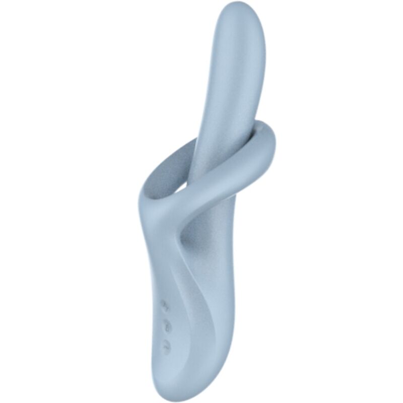 SATISFYER – HEAT FLEX 4 VIBRADOR EFECTO CALOR 12 VIBRACIONES AZUL