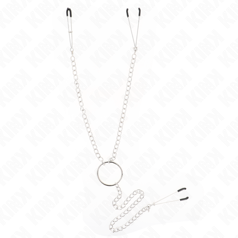 KINK – PINZAS PARA PEZONES Y CLÍTORIS CON CADENA 30 CM MODELO 1