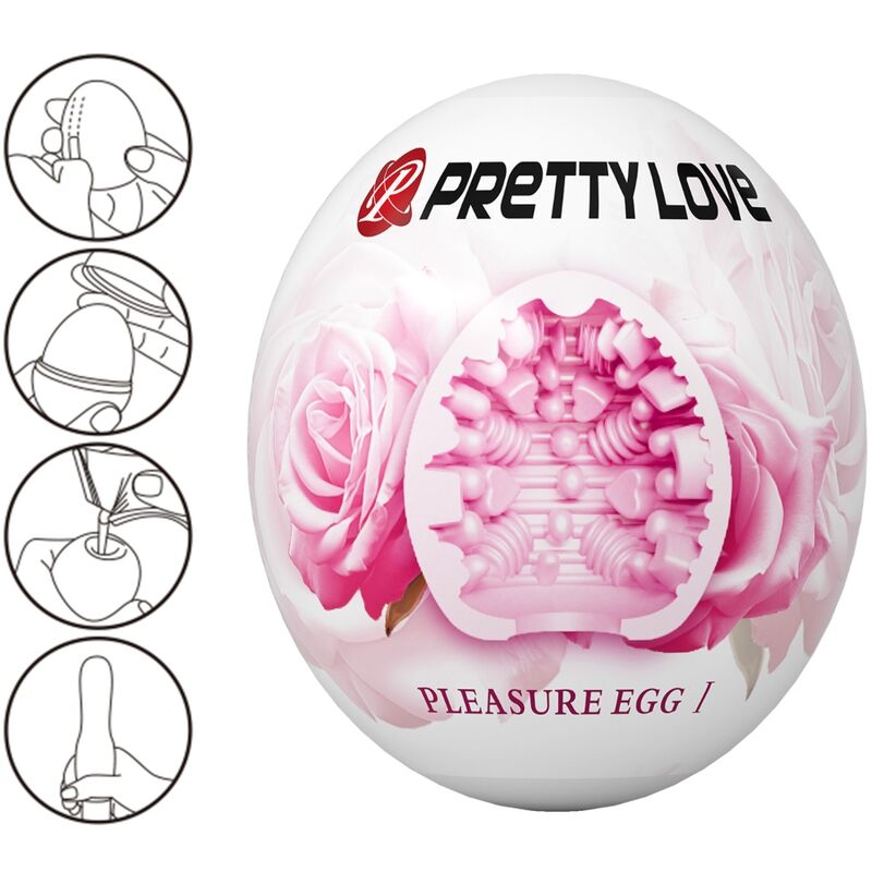 PRETTY LOVE – MASTURBADOR MASCULINO HUEVO ROSA