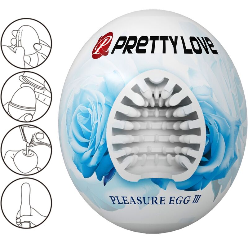 PRETTY LOVE – MASTURBADOR MASCULINO HUEVO BLANCO