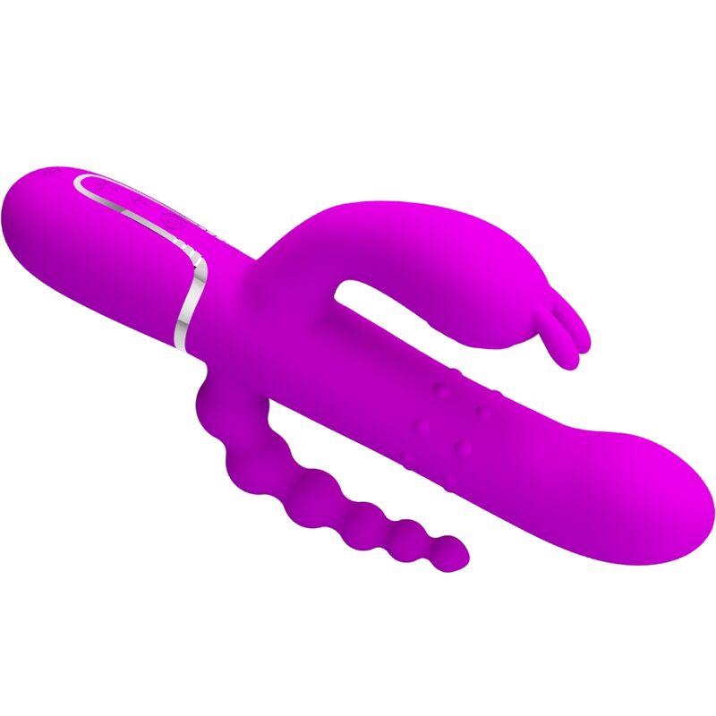 PRETTY LOVE - CAMMY TRIPLE VIBRADOR MULTIFUNCIÓN 4 EN 1 ROSA - Imagen 9