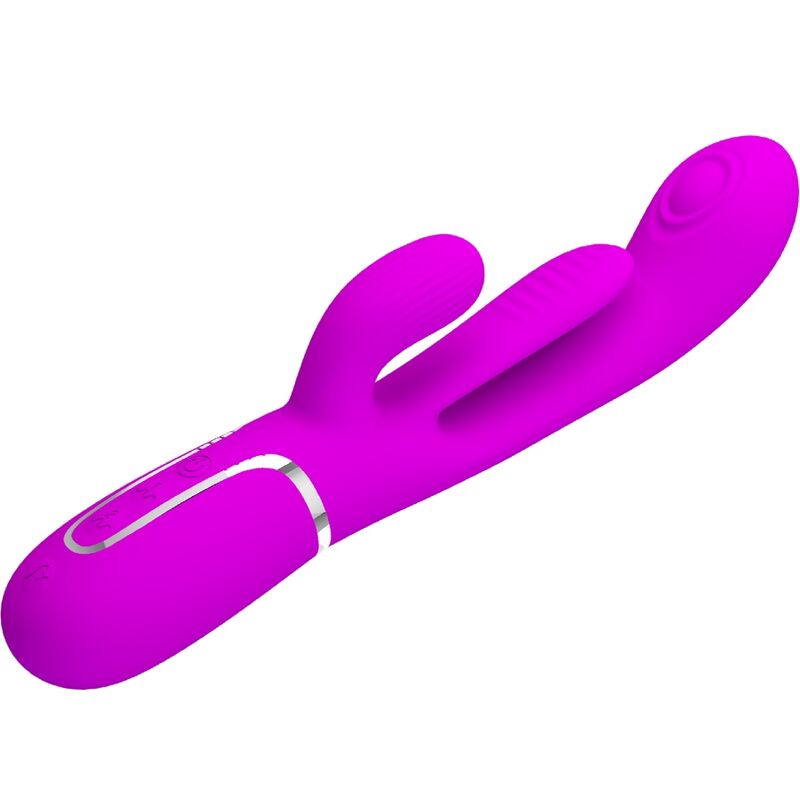 PRETTY LOVE - SHANIA TRIPLE VIBRADOR RABBIT MULTIFUNCIÓN ROSA - Imagen 2
