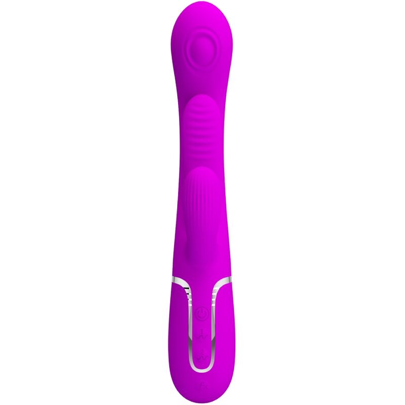 PRETTY LOVE - SHANIA TRIPLE VIBRADOR RABBIT MULTIFUNCIÓN ROSA - Imagen 8
