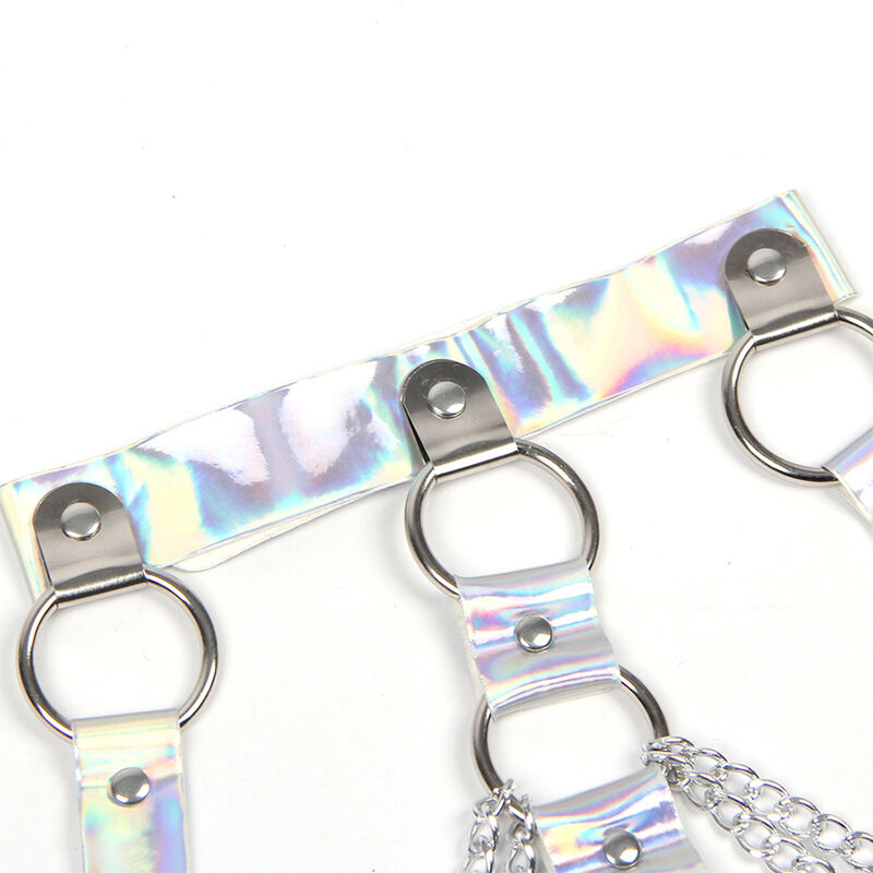 SUBBLIME - 953737 ARNÉS DE PECHO CON ANILLOS Y CADENAS PLATA TALLA ÚNICA - Imagen 11