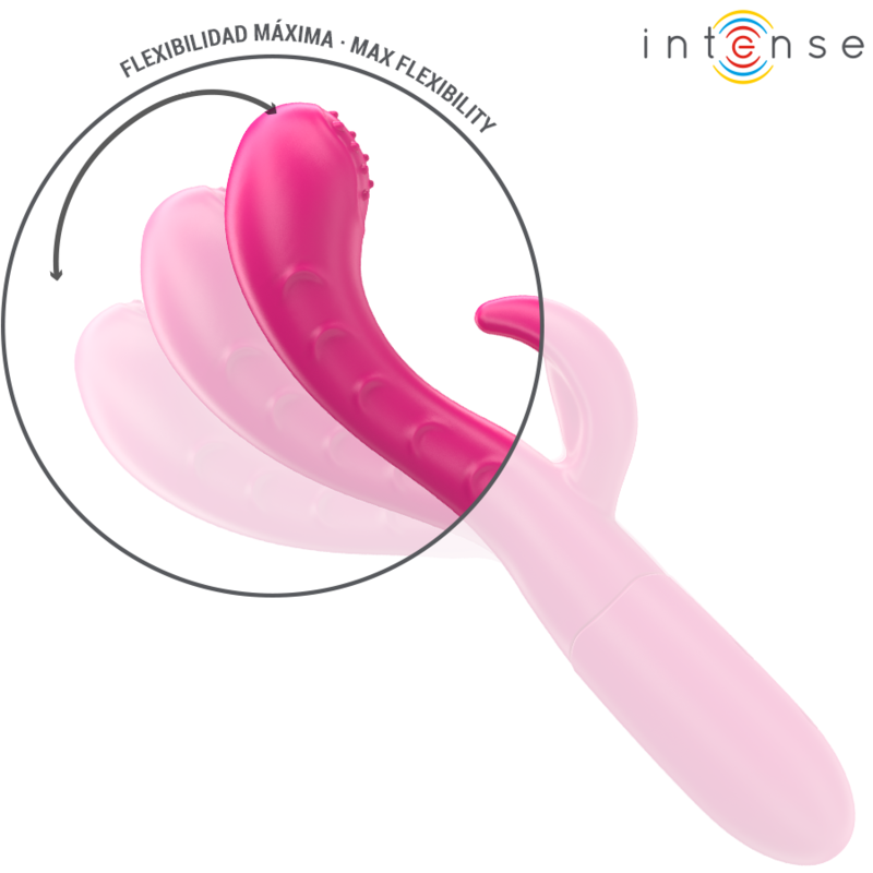 INTENSE - AMARA VIBRADOR CON LENGUA ESTIMULADORA 10 VIBRACIONES ROSA - Imagen 6