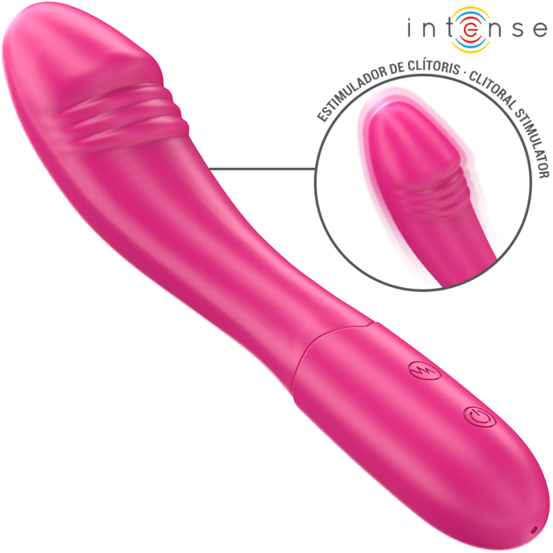 INTENSE – BELINDA VIBRADOR 19 CM FLEXIBLE 10 VIBRACIONES ROSA
