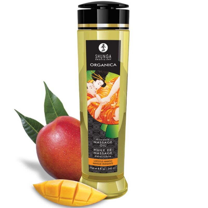 SHUNGA – ACEITE DE MASAJE ORGÁNICO MANGO 240 ML