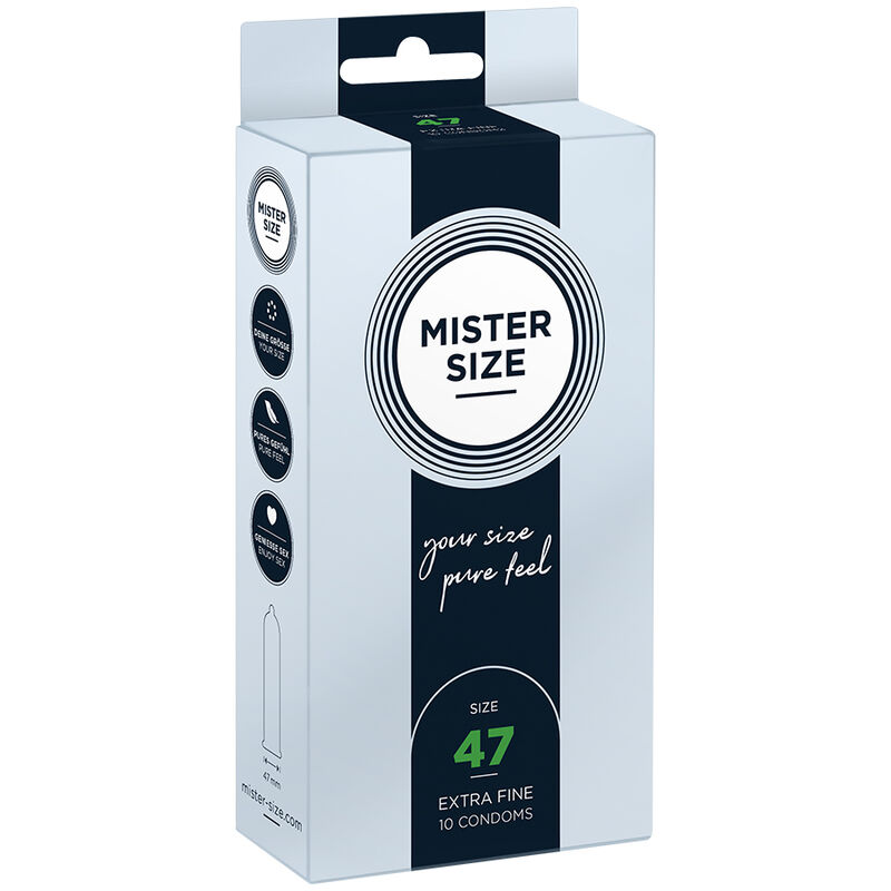MISTER SIZE – PRESERVATIVOS TALLA XS 47 MM (10 UNIDADES)