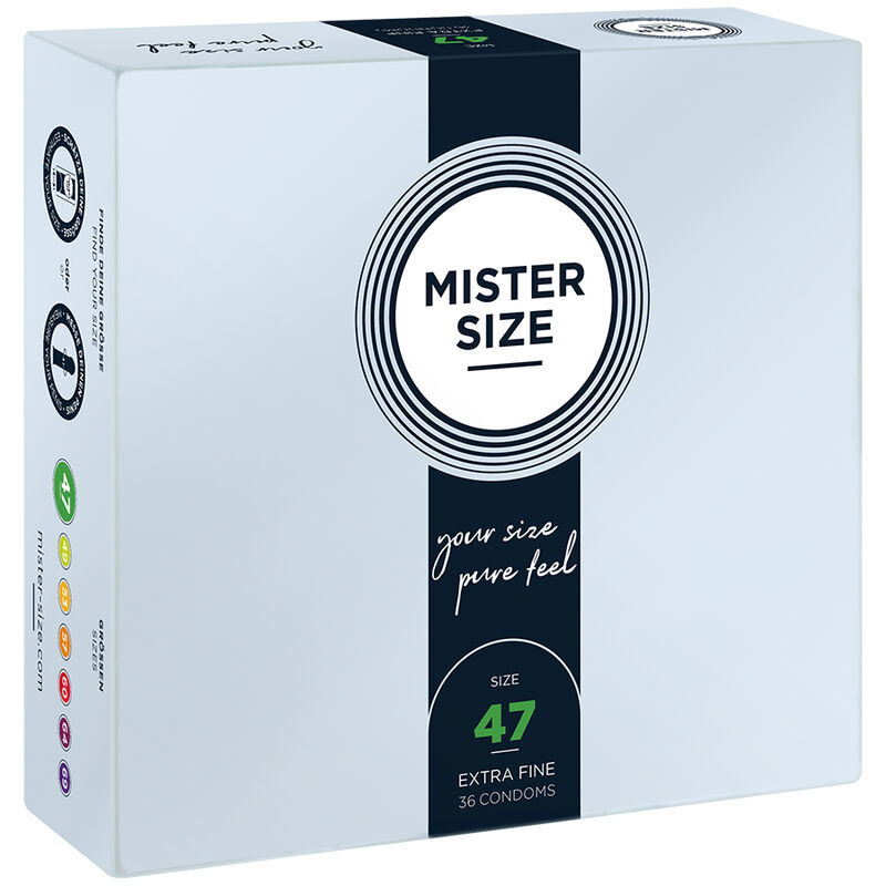 MISTER SIZE – PRESERVATIVOS TALLA XS 47 MM (36 UNIDADES)