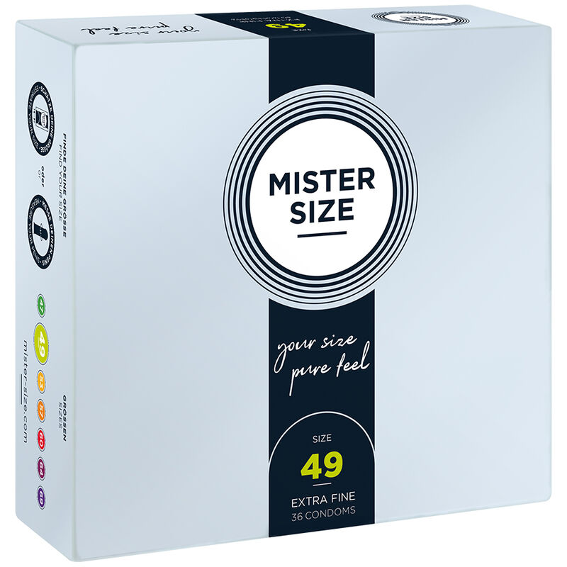 MISTER SIZE – PRESERVATIVOS TALLA S 49 MM (36 UNIDADES)