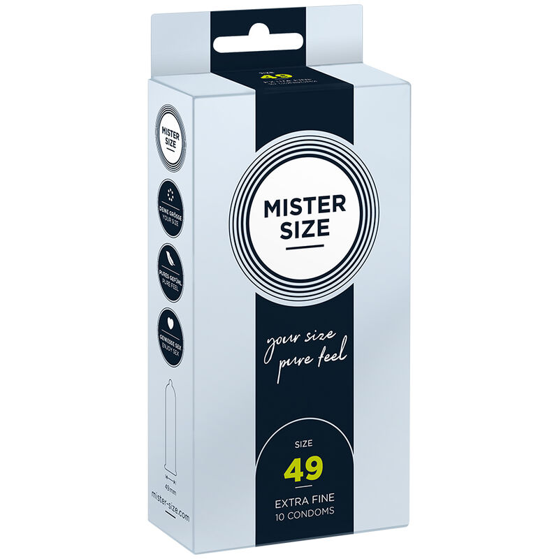 MISTER SIZE – PRESERVATIVOS TALLA S 49 MM (10 UNIDADES)