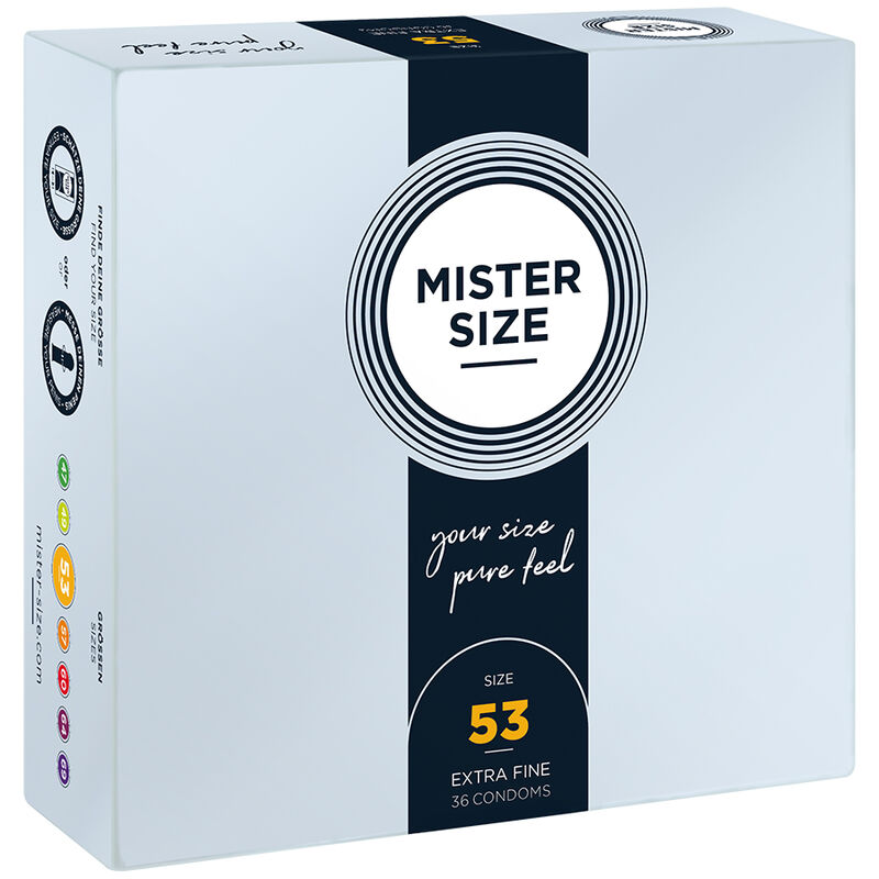 MISTER SIZE – PRESERVATIVOS TALLA M 53 MM (36 UNIDADES)