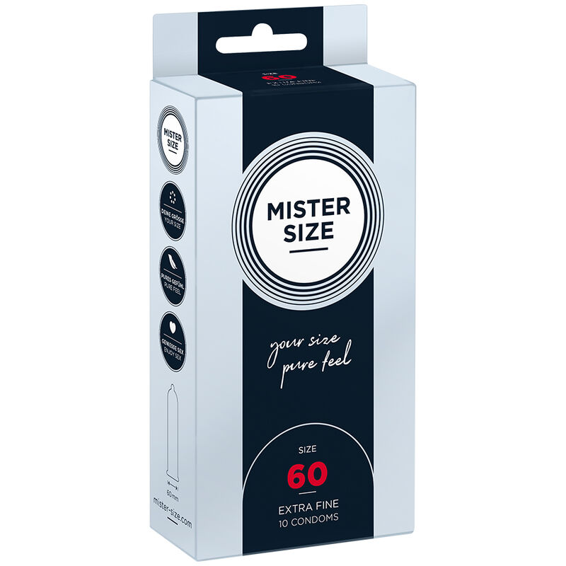 MISTER SIZE – PRESERVATIVOS TALLA XL 60 MM (10 UNIDADES)