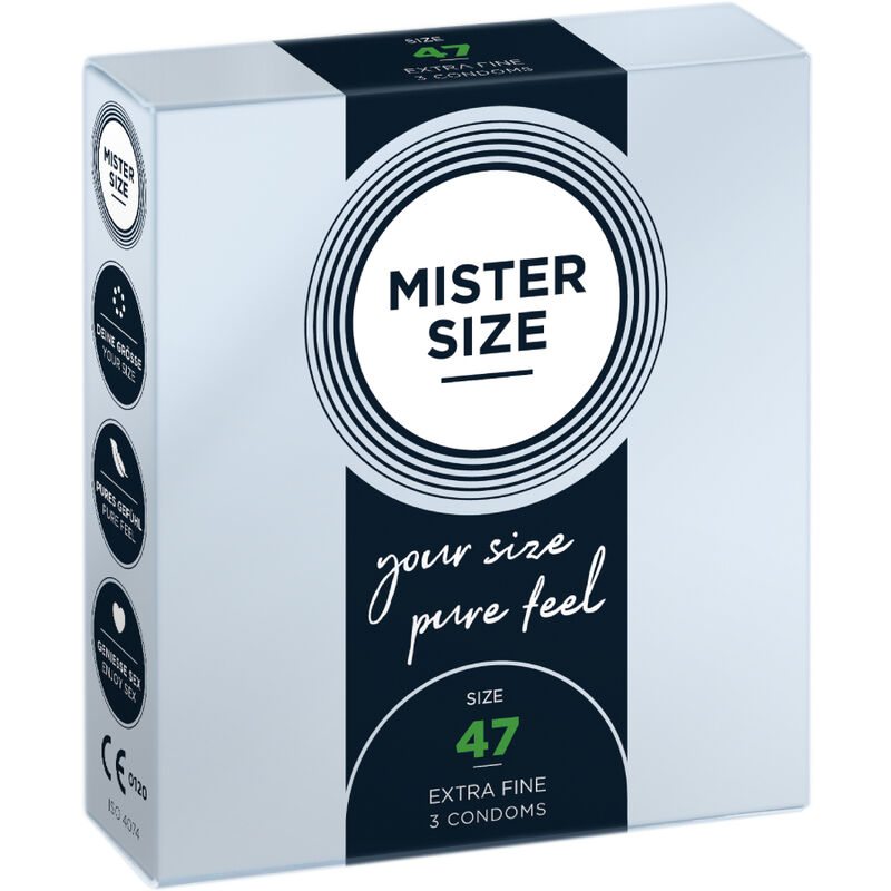 MISTER SIZE – PRESERVATIVOS TALLA XS 47 MM (3 UNIDADES)